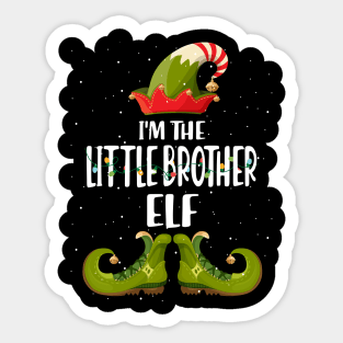 Im The Little Brother Elf Christmas Sticker